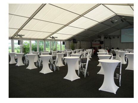 Zelt, 50 m Giebelbreite, Schwerlastboden – Bild 4