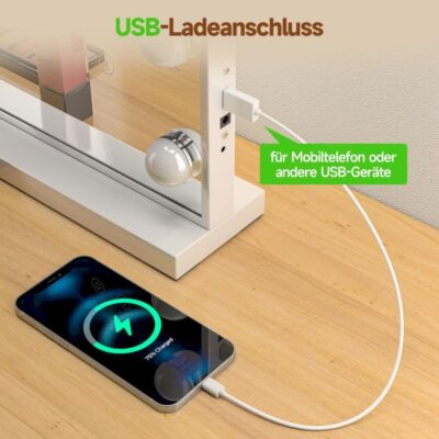 Schminkspiegel mit USB Ladeanschluss mieten