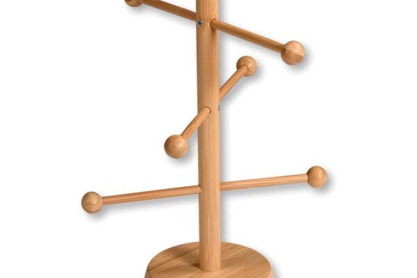 Wurst- / Brezelständer, Holz, 6 Hängevorrichtungen, H: 50 cm