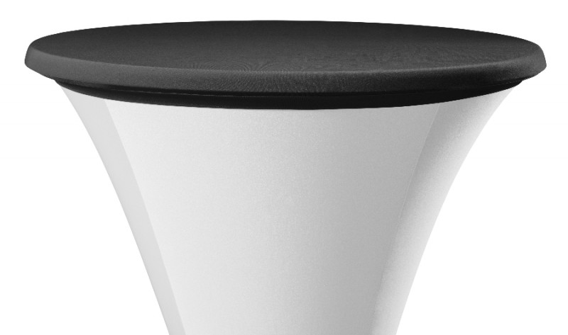 Stehtischhussendeckel in schwarz