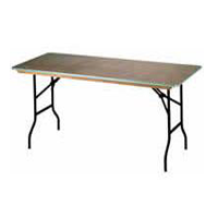 Banketttisch aus Holz 183cm in NRW mieten.