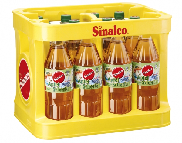 Sinaclo Apfelschorle 12 × 1 Liter Kasten